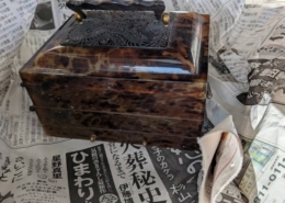 複数段構造の小引き出し正面